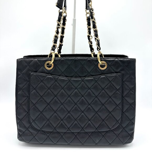 Chanel CC Black Caviar Grand Shopping Tote - Picture 3 of 10